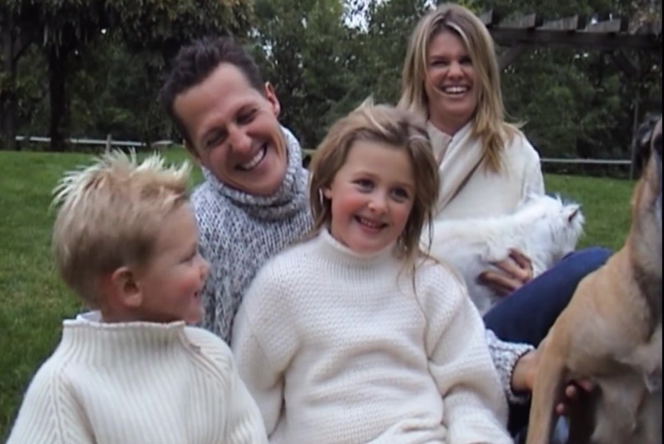 Michael with his wife Corinna and their two children Mick and Gina-Maria