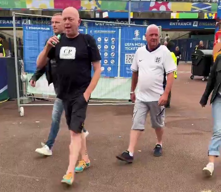 England fans left the 2-1 win over Slovakia BEFORE their side's comeback