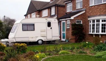 Check your property deed before parking a caravan in your garden