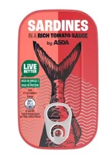 Sardines contain vitamin D, which helps support bones, teeth and muscles