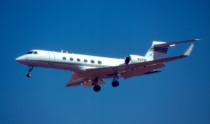 Dell can travel anywhere in the US he wants in his Gulfstream V jet worth $50m