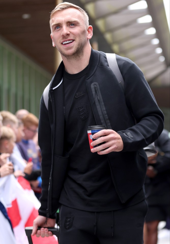 Jarrod Bowen grabbed a hot drink before getting on to the team coach