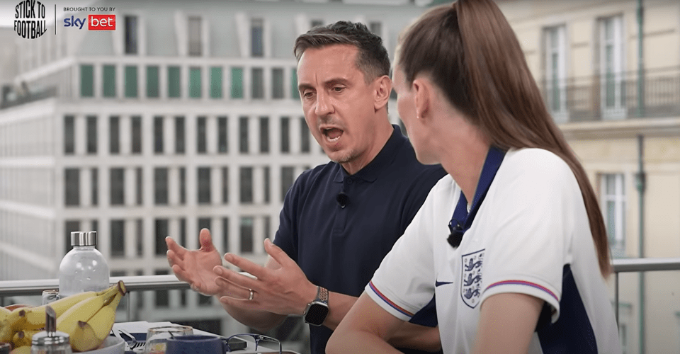 Gary Neville explained how he had struggled to find spare time during the competition