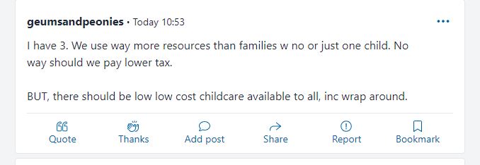 Mumsnet users argued for more affordable childcare