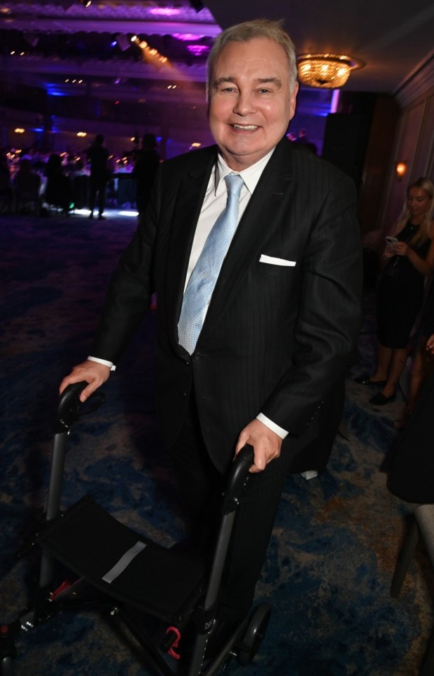 Eamonn was pictured struggling to walk at the TRIC Awards yesterday