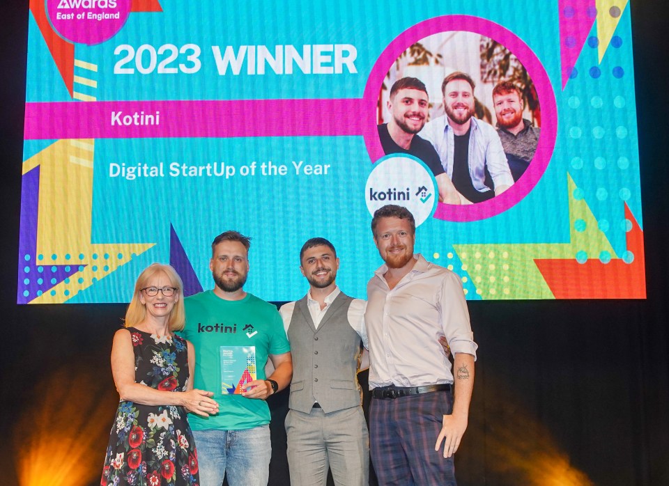 Kieran's business won an award in 2023