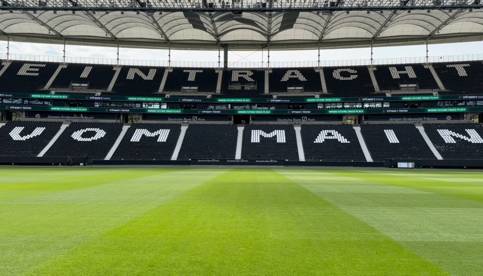 England play Denmark in their second Euro 2024 game on Thursday in Eintracht Frankfurt's 58,000 seat stadium