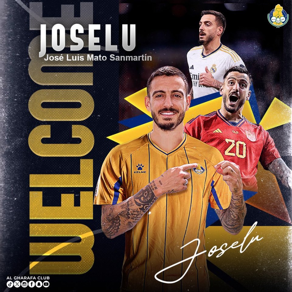 Joselu has left Real Madrid to sign for Al Gharafa in Qatar