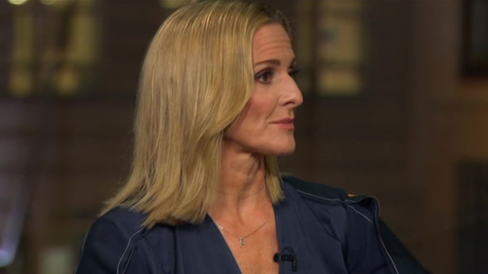 Gabby Logan explained Uefa broke their own protocol by showing a replay