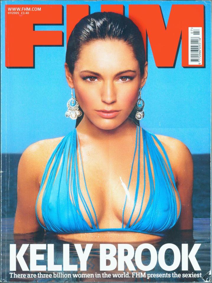 Kelly hailed on the cover of FHM in 2005