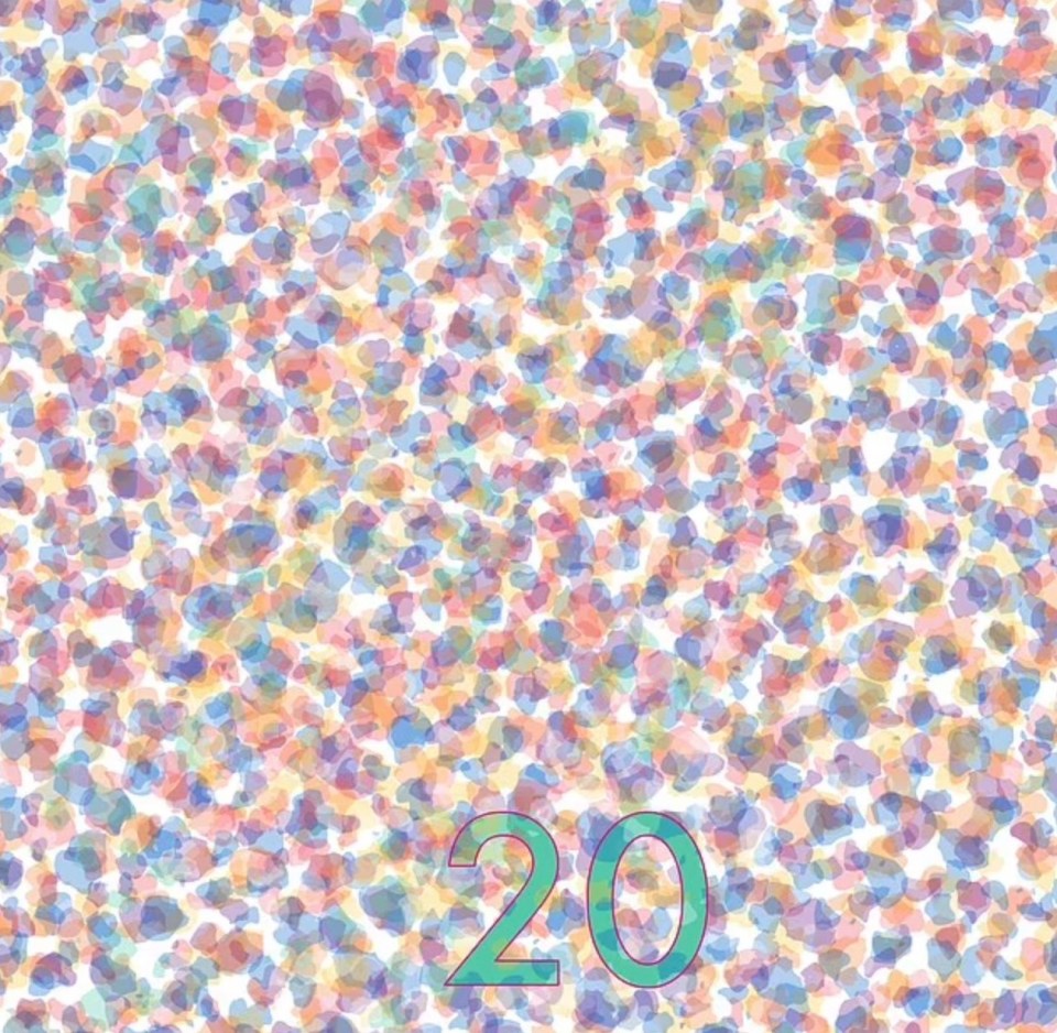 Only those with a high IQ could spot the number 20 before time ran out