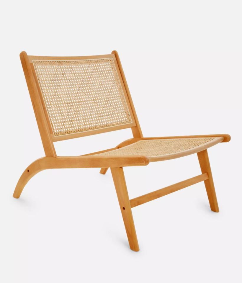 This lovely rattan chair is £90 from Primark