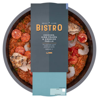 Bistro by Asda Chicken, King Prawn and Chorizo Paella