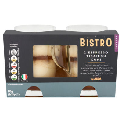 Bistro by Asda Espresso Tiramisu Cups