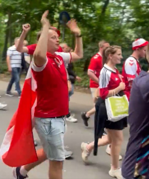 Some Denmark fans had more lewder chants