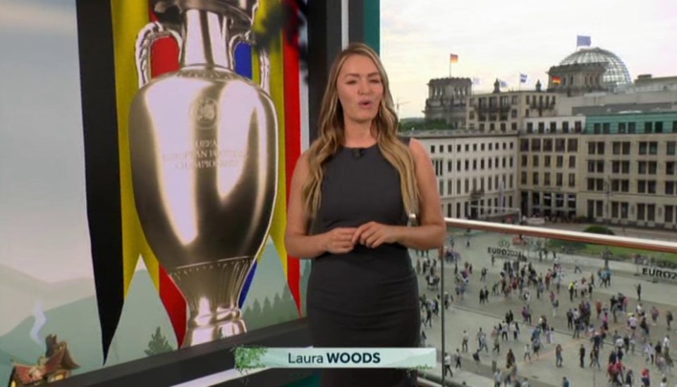 Laura Woods won the hearts of fans for her bold entrance into ITV's Euro 2024 coverage