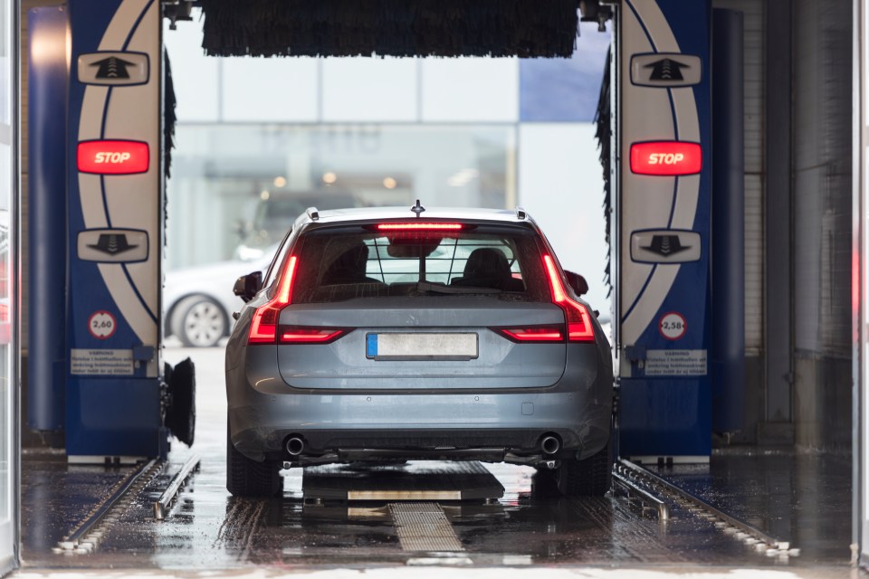 An automated car wash costs about £6.50 and only takes a few minutes