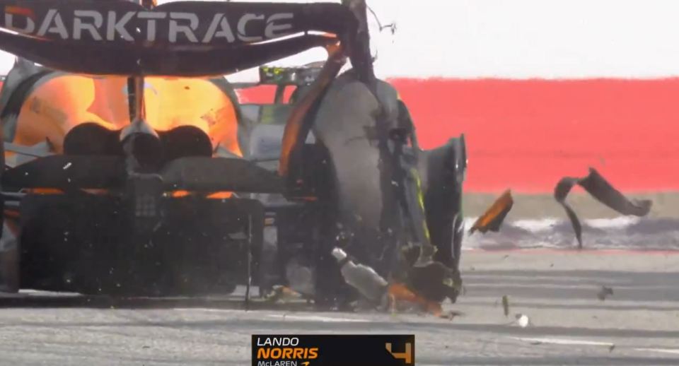 Norris' car picked up irretrievable damage