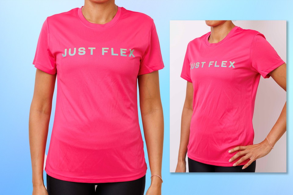 Devinder is wearing the Just Flex performance T-shirt.