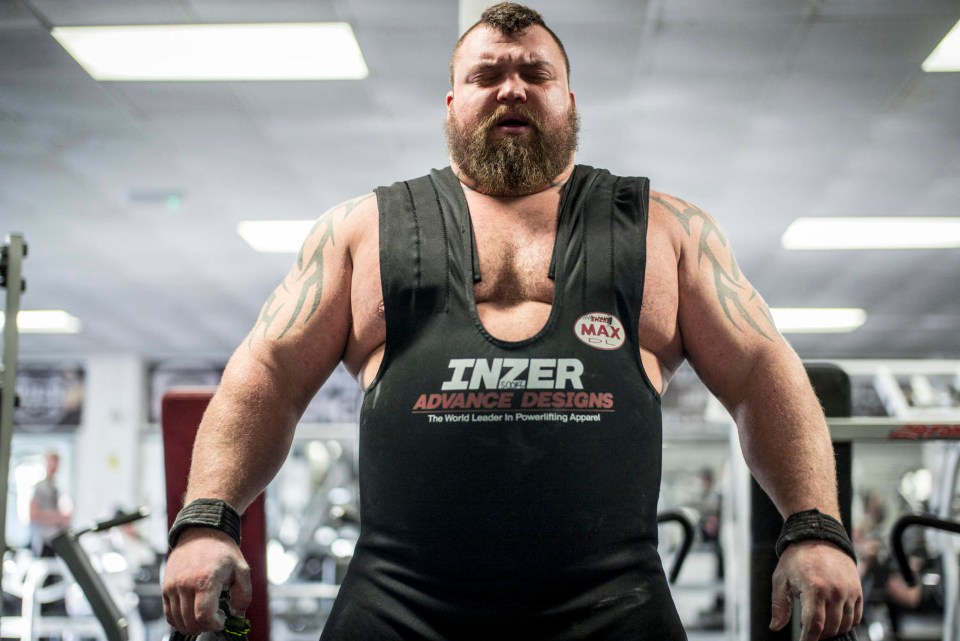 Picture taken on 16th of March 2017. Former World's Strongest Man Eddie "The Beast" Hall pictured training back in 2017. Eddie Hall has told recently that an intruder broke into his garden whilst Eddie was in his hot-tub and challenged the strongman to a fight. Eddie's family have had to use hi-tech security systems to protect themselves.