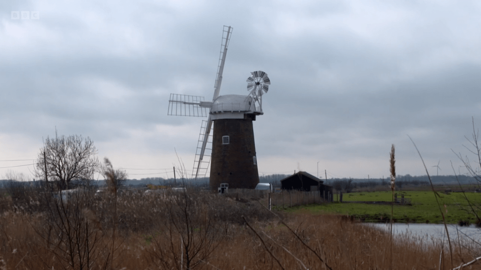 The programme gave viewers a behind the scenes peek of the Horsey wind-pump in Norfolk