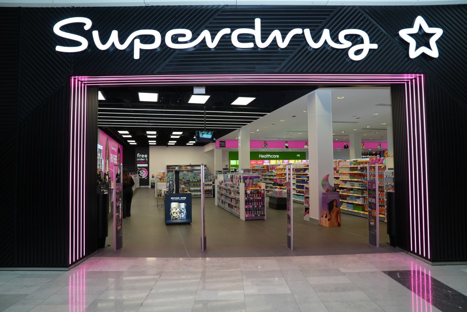 Superdrug has opened a new-look branch in the Westfield Shopping Centre, Statford