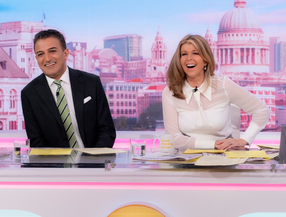 Adil Ray with Kate Garraway on Good Morning Britain