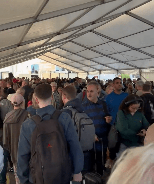 Long queues hit the Birmingham Airport this week