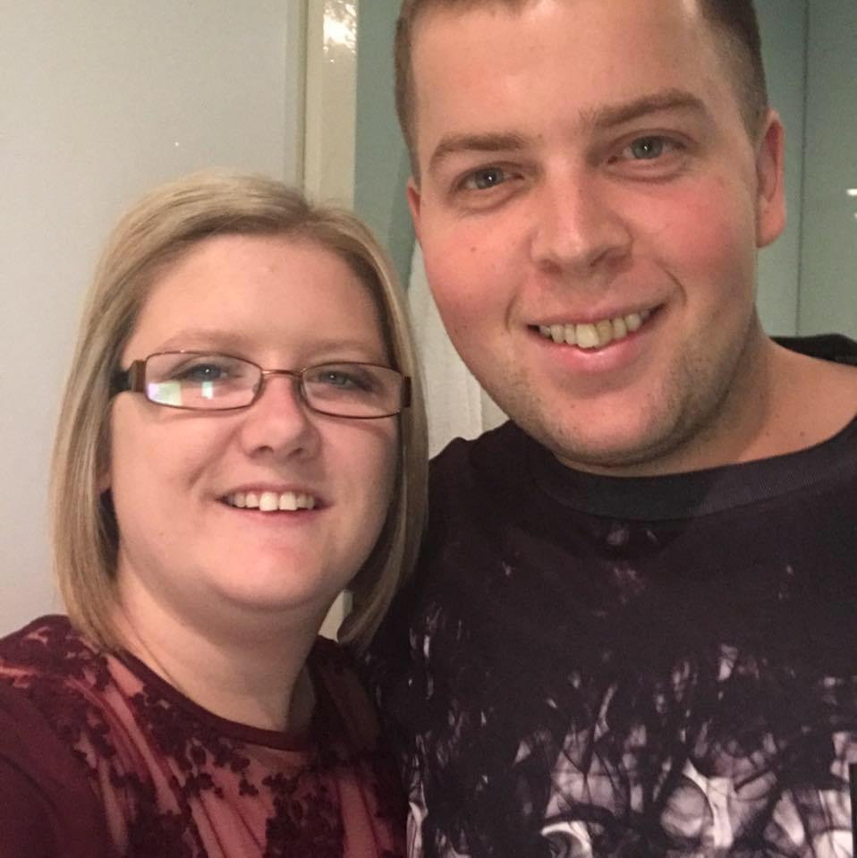 Amanda with her husband Gareth before she fell unwell with granulomatosis with polyangiitis