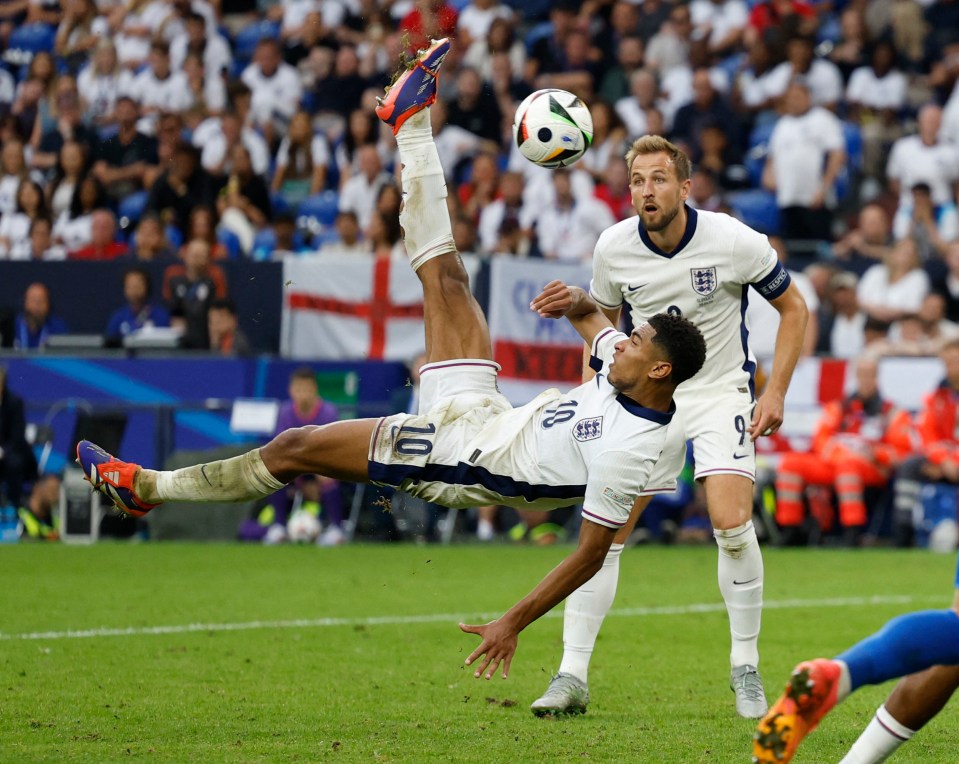 Jude Bellingham scored a dramatic overhead kick