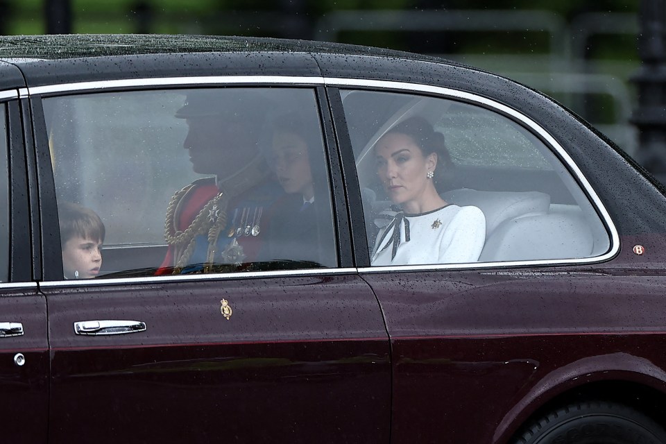 The Royals arrived with their children, Princes George and Louis and Princess Charlotte