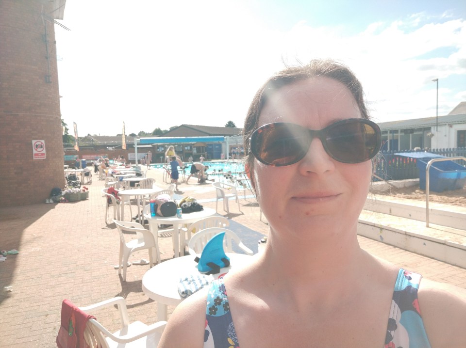 The outdoor pool is dubbed Ashby-by-the-sea