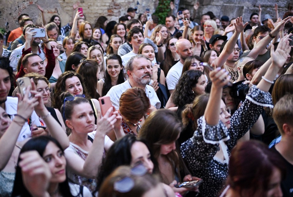 A crowd at the festival in the French capital