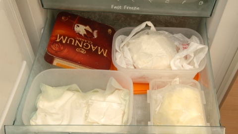 A £1.5million stash was found alongside his ice creams