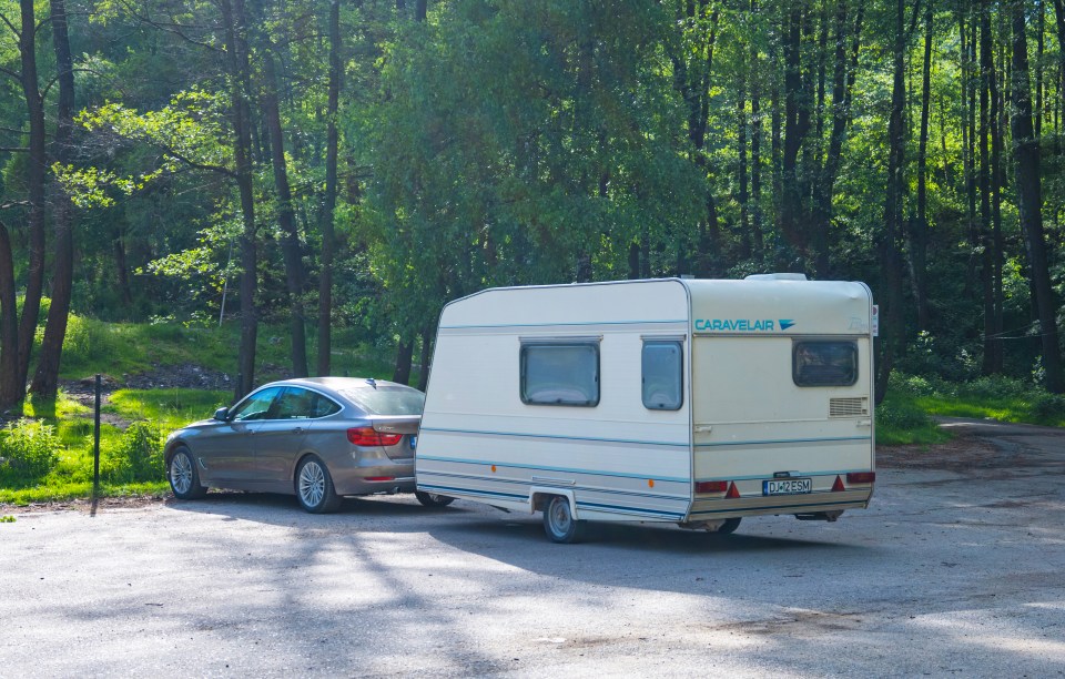 When parking a caravan you must ensure you are not causing an obstruction