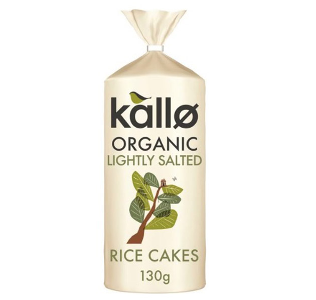 Kallo rice cakes are another healthier alternative, and are gluten free and vegan