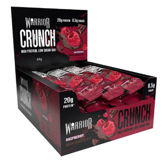 A 12 pack of Warrior CRUNCH bars will cost you £24.99