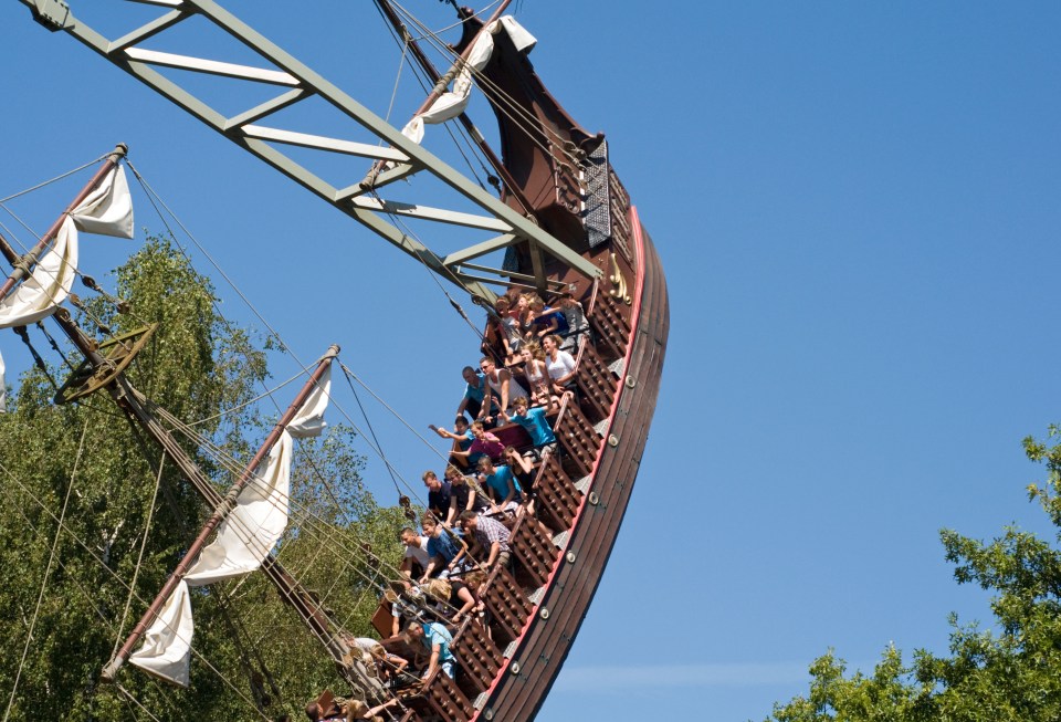 It is home to rides such as the world's biggest swinging ship