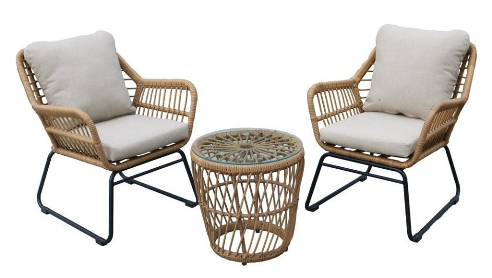 //www.britishgardencentres.com/shop/products/outdoor-living/2-seater-furniture-sets/fern-living-stanwick-companion.html
Fern Living Stanwick Companion
Stanwick pairs handwoven rattan with sleek steel for a natural yet refined look.