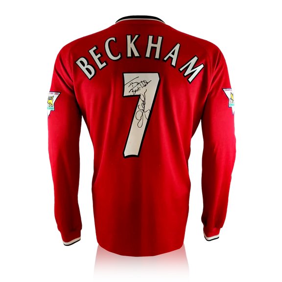 A signed Manchester United shirt worn by David Beckham recently sold for £4,995