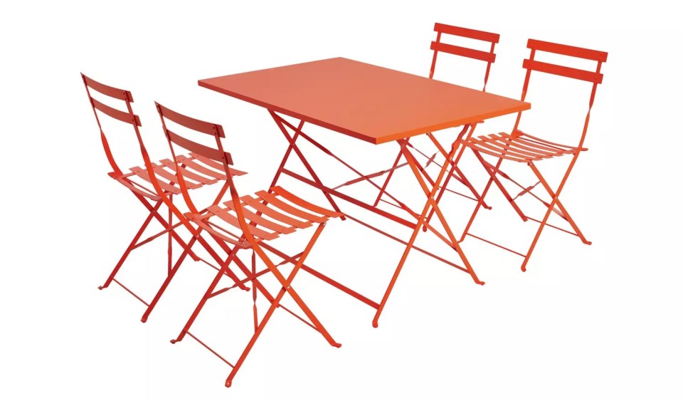 Save £54 on this folding metal patio set at Habitat