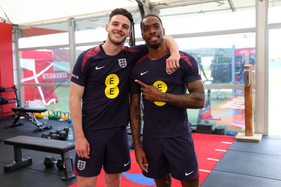 Declan Rice and Ivan Toney became instant close pals with England