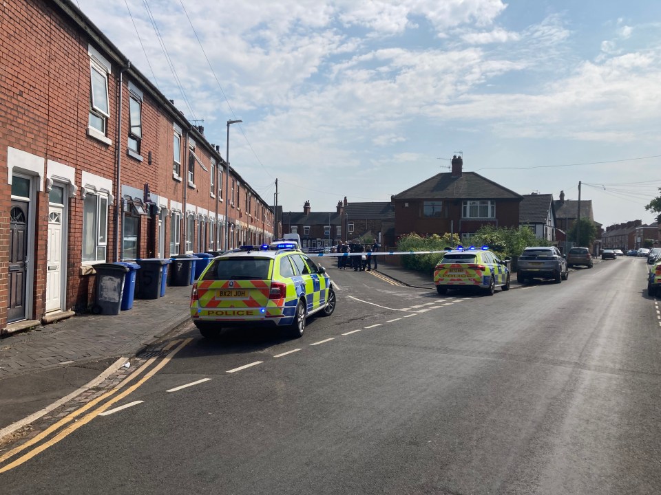 The horror unfolded at the family home in Stoke-on-Trent