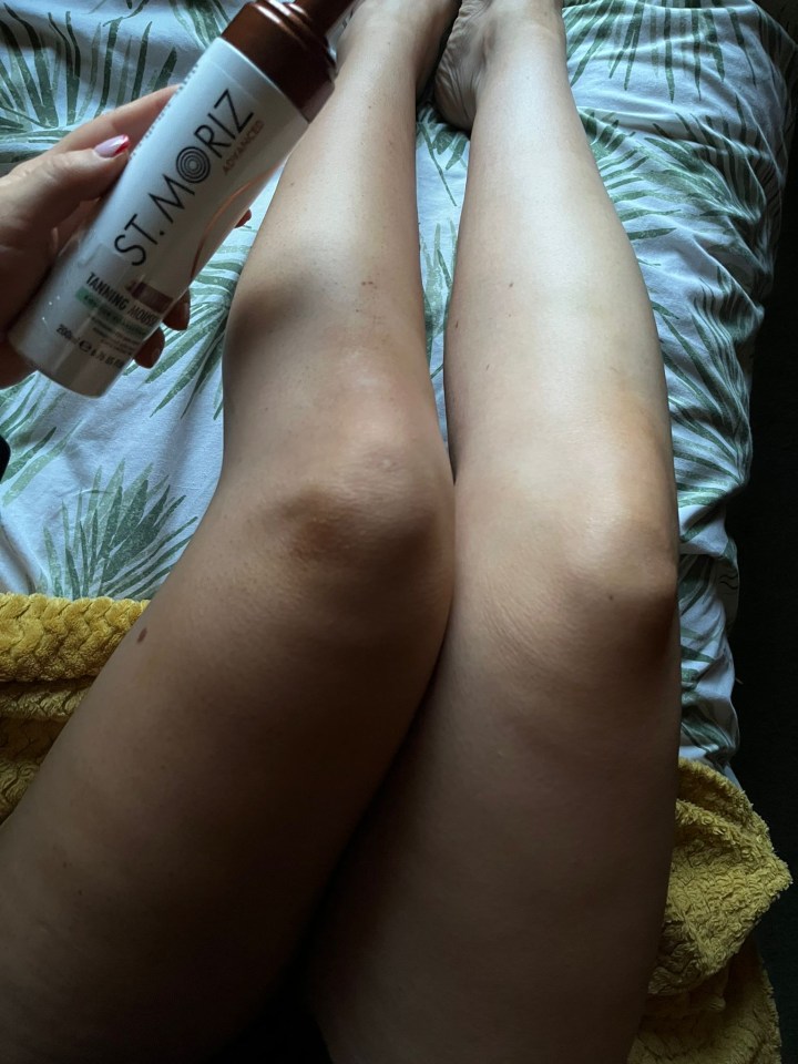 Kate tested the St Moriz Professional Medium Tanning Mousse and she says it gave her usual tan a run for its money