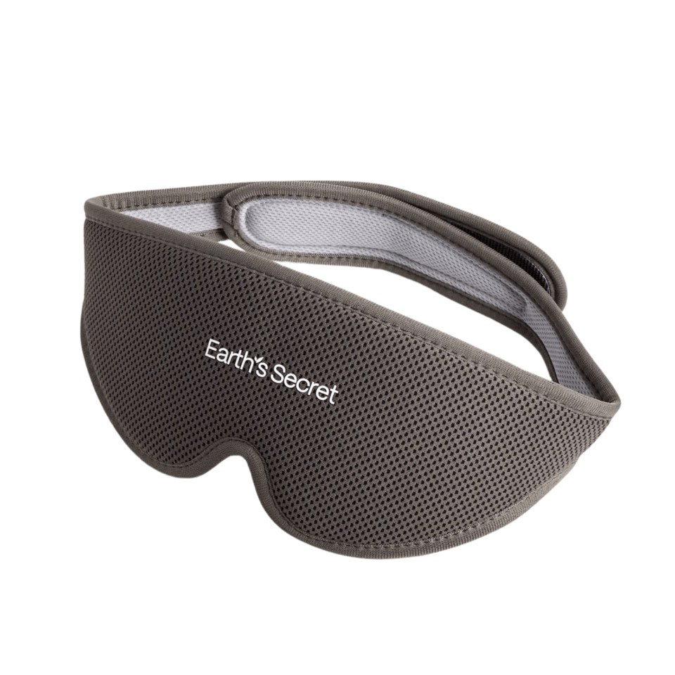 This sleep mask is super-soft with 3D contoured eye cups