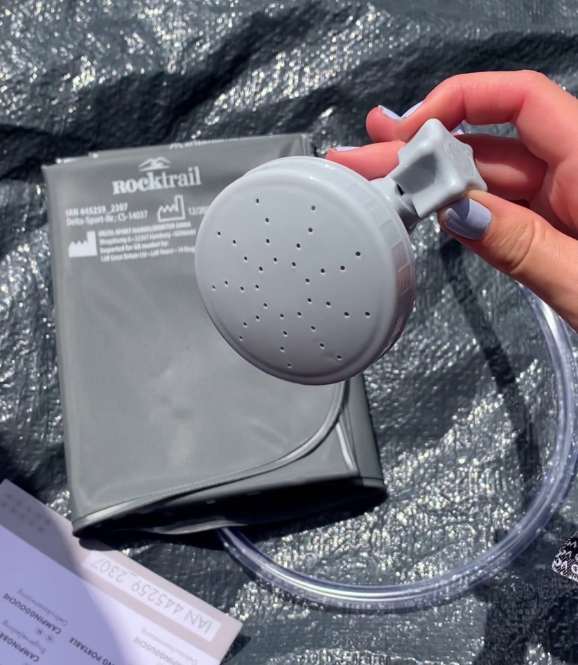 Lidl’s portable shower is compact, lightweight and easy to use