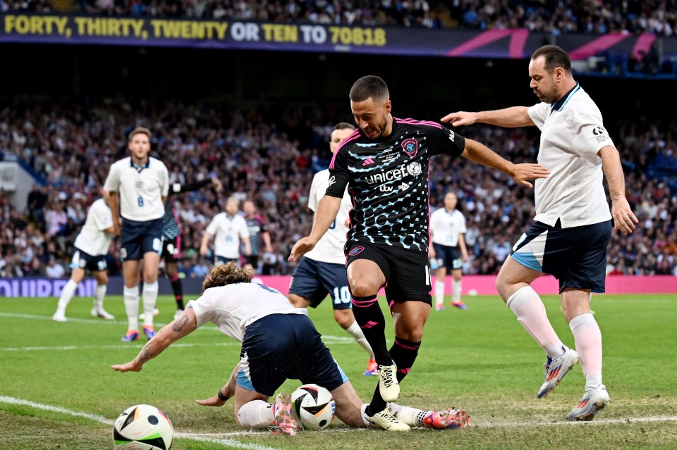 Danny Dyer gave his all facing a legend of the game