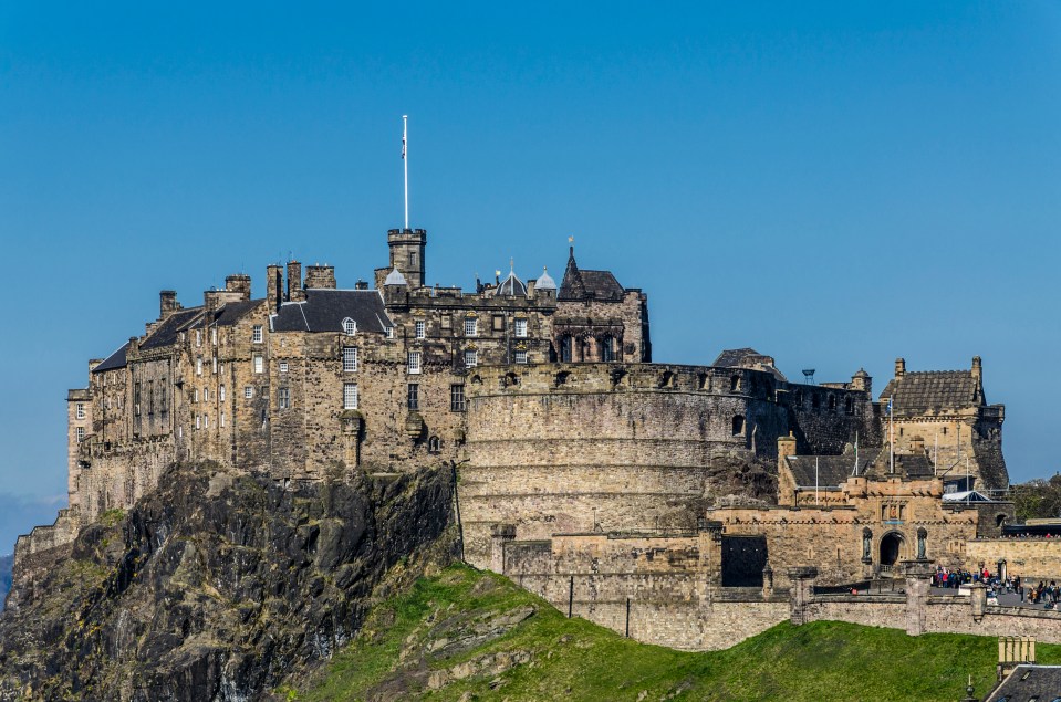 Edinburgh Castle is a historic fortress which dominates the skyline of the city