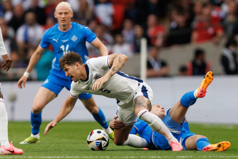 John Stones was forced off with injury