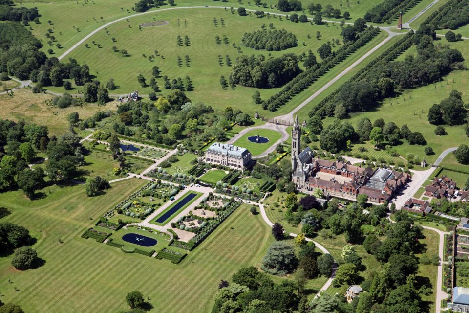 Billionaire Hugh's Eaton Hall in Chester, which will host the wedding reception